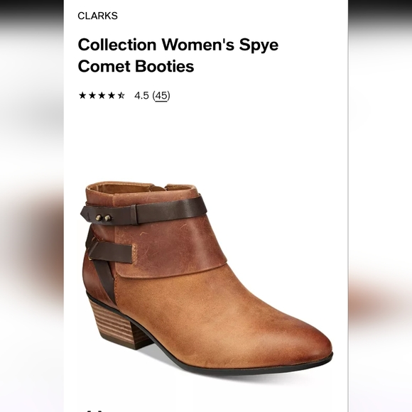 Clark's collection spye comet ankle boots size 6.5 EUC - Picture 2 of 14